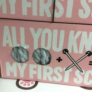 Loopy Mango scarf kit gray